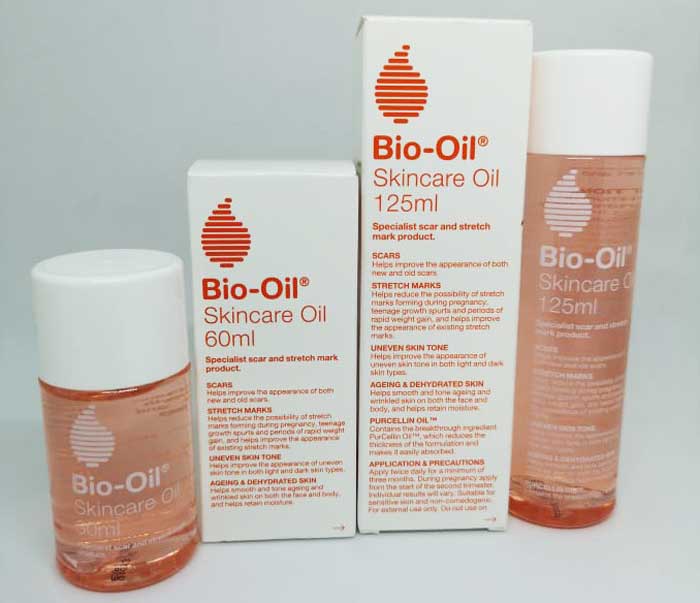 bio oil gel in sarcina