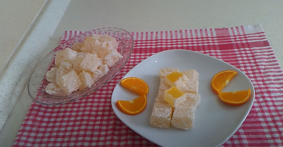 Reteta Rahat turcesc cu portocale
